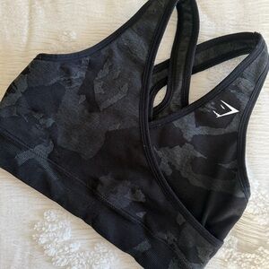 Gymshark Black Camo Sports Bra